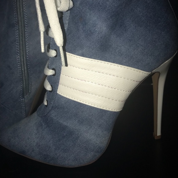 Denim racer heels - Picture 2 of 2